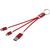 Metal 4-in-1 Ladekabel aus recyceltem Aluminium mit Schlüsselanhänger (Bild 4)