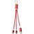 Metal 4-in-1 Ladekabel aus recyceltem Aluminium mit Schlüsselanhänger (Bild 2)