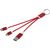 Metal 4-in-1 Ladekabel aus recyceltem Aluminium mit Schlüsselanhänger (Bild 3)