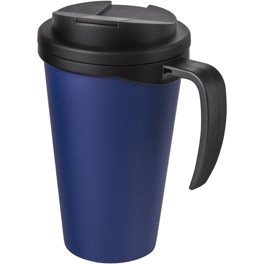 der blaue reisebecher mit schwarzem deckel Americano® Grande 350 ml Isolierbecher mit auslaufsicherem Schraubverschluss (Bild 1)