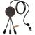 SCX.design C40 5-in-1 Ladekabel aus rPET mit 10W Ladepad und Leuchtlogo (Bild 4)