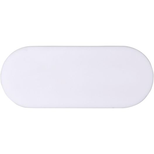 eine weiße ovale platte auf weißem hintergrund Hide Kameraabdeckung (Bild 1)