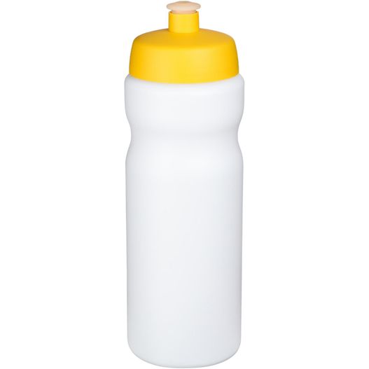 eine weiße und gelbe sportflasche mit gelbem deckel Baseline® Plus 650 ml Sportflasche (Bild 1)