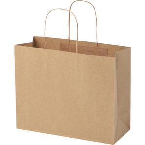 Kraftpapiertasche 120 g/m² mit gedrehten Griffen – 31 × 12 × 25 cm