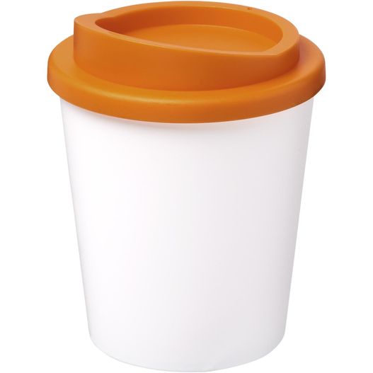 eine plastiktasse mit orangem deckel Americano® Espresso 250 ml Isolierbecher (Bild 1)