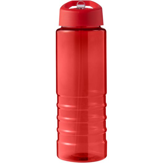 eine rote plastikwasserflasche mit rotem deckel H2O Active® Eco Treble 750 ml Sportflasche mit Stülpdeckel (Bild 1)