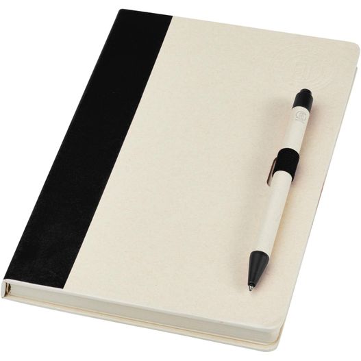 Produktabbildung Dairy Dream A5 Notizbuch und Kugelschreiber-Set aus recyceltem Milchkarton Dairy Dream A5 Notizbuch und Kugelschreiber-Set aus recyceltem Milchkarton (Bild 1)