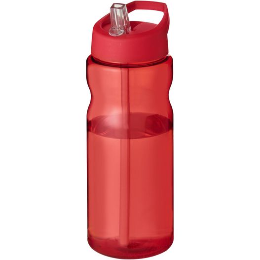 eine rote wasserflasche mit einem kunststoffdeckel H2O Active® Base 650 ml Sportflasche mit Ausgussdeckel (Bild 1)