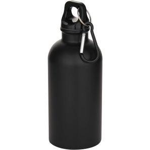 Oregon 400 ml matte RCS-zertifizierte einwandige Trinkflasche aus recyceltem Edelstahl mit Karabinerhaken