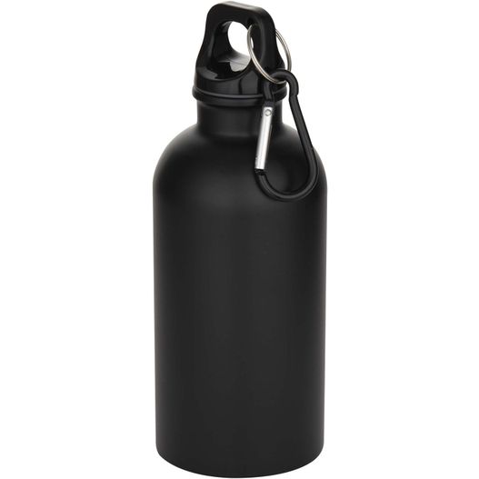 Oregon 400 ml matte RCS-zertifizierte einwandige Trinkflasche aus recyceltem Edelstahl mit Karabinerhaken (Bild 1)