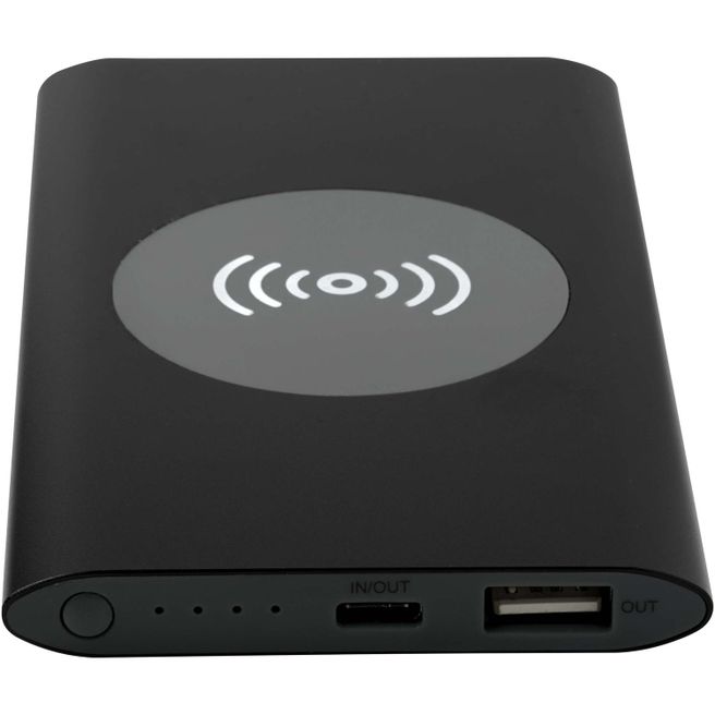 Produktabbildung Juice 4000 mAh Typ-C kabellose Powerbank aus recyceltem Aluminium Juice 4000 mAh Typ-C kabellose Powerbank aus recyceltem Aluminium