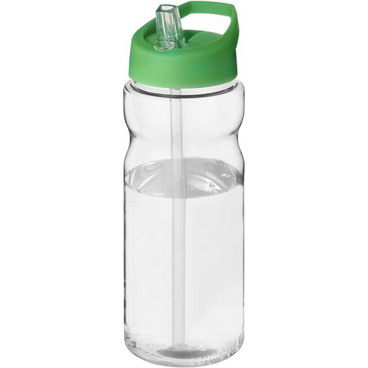 eine grüne plastikwasserflasche mit stroh H2O Active® Base 650 ml Sportflasche mit Ausgussdeckel (Bild 1)