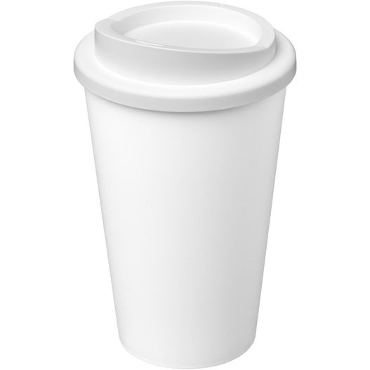 eine weiße tasse mit deckel und deckel Americano® Eco 350 ml recycelter Becher (Bild 1)