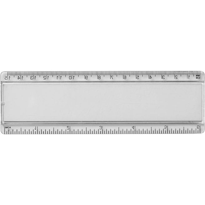 Ellison 15 cm Kunststofflineal mit Papiereinlage