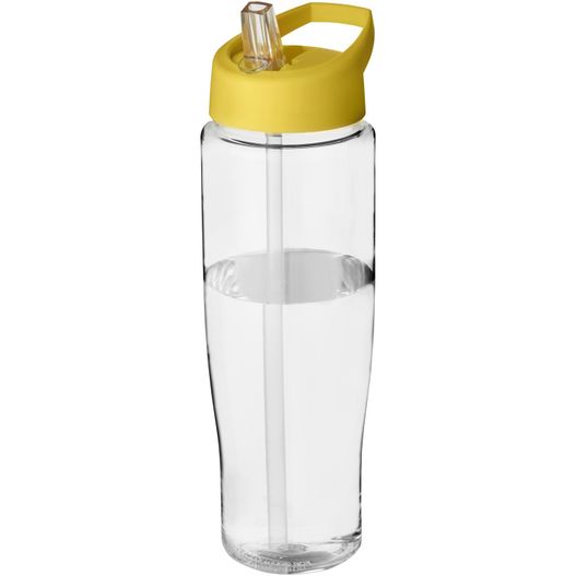 eine gelbe und klare wasserflasche mit stroh H2O Active® Tempo 700 ml Sportflasche mit Ausgussdeckel (Bild 1)