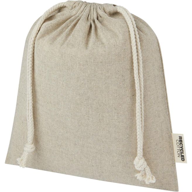 Produktabbildung Pheebs 150 g/m² GRS Zuziehbeutel aus Recyclingbaumwolle mittel 1,5 l Pheebs 150 g/m² GRS Zuziehbeutel aus Recyclingbaumwolle mittel 1,5 l
