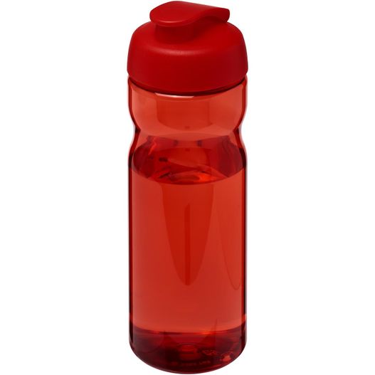 eine rote sportflasche mit rotem deckel H2O Active® Base 650 ml Sportflasche mit Klappdeckel (Bild 1)
