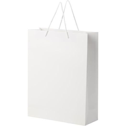 Produktabbildung Handgefertigte 170 g/m² Integra-Papiertüte mit Kunststoff Kordelgriffen – 31 × 12 × 41 cm Handgefertigte 170 g/m² Integra-Papiertüte mit Kunststoff Kordelgriffen – 31 × 12 × 41 cm (Bild 1)