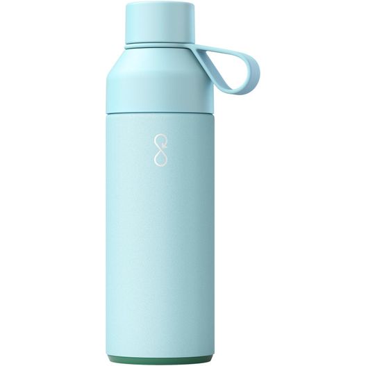 eine blaue wasserflasche mit griff auf weißem hintergrund Ocean Bottle 500 ml vakuumisolierte Flasche (Bild 1)