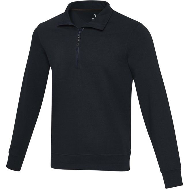 Produktabbildung Tin Aware™ Pullover mit Half-Zip Reißverschluss aus recyceltem Material Unisex Tin Aware™ Pullover mit Half-Zip Reißverschluss aus recyceltem Material Unisex