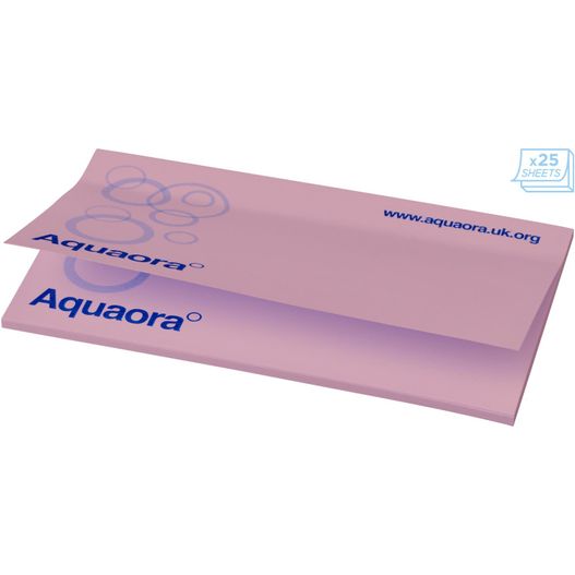 ein rosa umschlag mit einem logo darauf Sticky-Mate® Haftnotizen 127 x 75 mm (Bild 1)