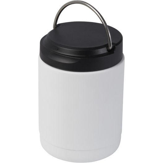 ein weißer und schwarzer behälter mit griff Doveron Lunchpot, isoliert aus recyceltem Edelstahl, 500 ml (Bild 1)