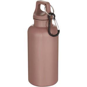 Oregon 400 ml einfarbige RS-zertifizierte Trinkflasche aus recyceltem Kunststoff mit Karabinerhaken