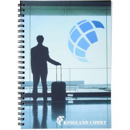 Desk-Mate® A5 Notizbuch mit Kunststoff Cover und Spiralbindung