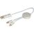 Alasia 30 cm 5-in-1 Kabel aus recyceltem Kunststoff für Datenübertragung und 27W Schnellladung