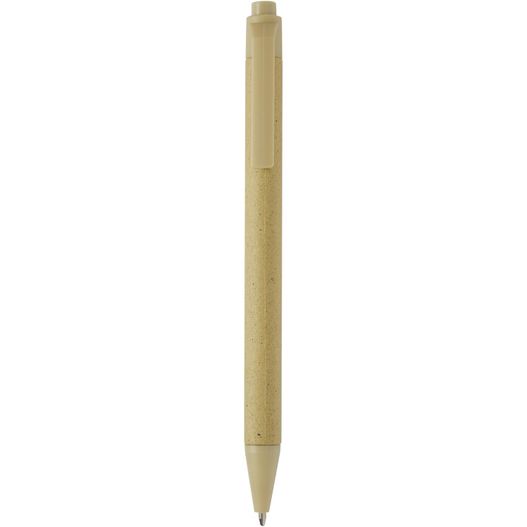ein stift mit einer holzspitze auf einem weißen hintergrund Fabianna Kugelschreiber aus Crush Papier (schwarze Mine) (Bild 1)