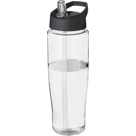 eine wasserflasche mit einem stroh darin H2O Active® Tempo 700 ml Sportflasche mit Ausgussdeckel (Bild 1)