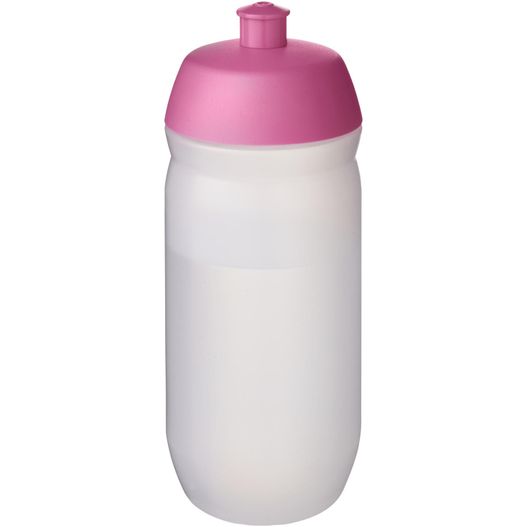 eine rosa und weiße sportflasche mit einem rosa deckel HydroFlex™ Clear 500 ml Squeezy Sportflasche (Bild 1)