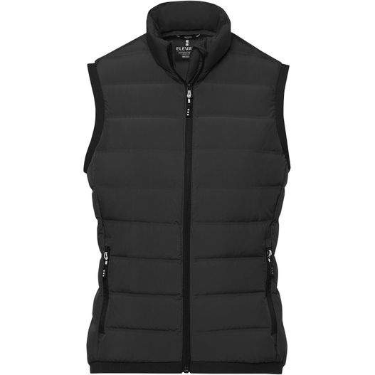 eine schwarze weste mit reißverschluss und reißverschluss Caltha Daunen Bodywarmer für Damen (Bild 1)