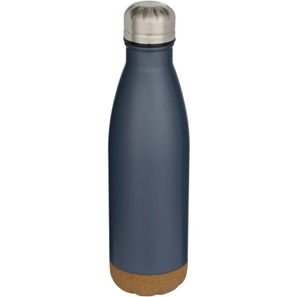 Cove 500 ml doppelwandige, vakuumisolierte Trinkflasche aus Edelstahl mit Korkdetails