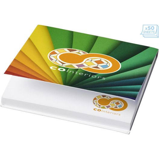 eine box mit einem logo darauf Sticky-Mate® Haftnotizen 75 x 75mm (Bild 1)