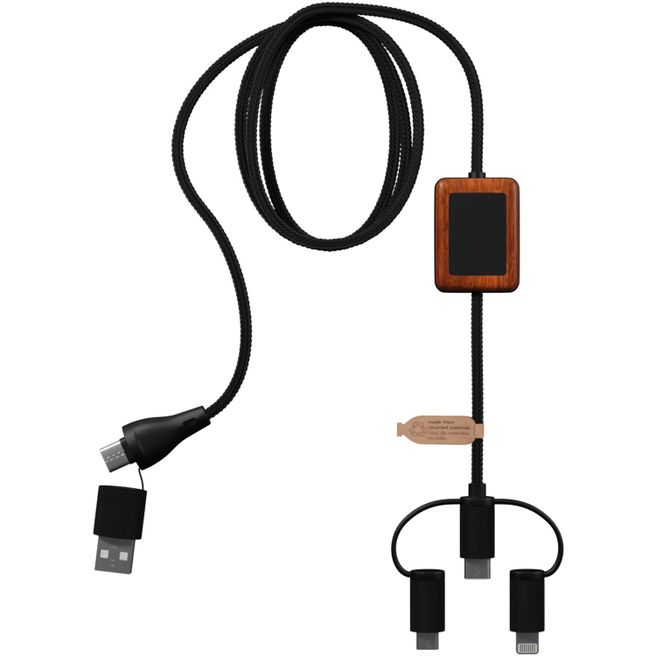 Produktabbildung SCX.design C46 5-in-1 CarPlay-Kabel mit Leuchtlogo SCX.design C46 5-in-1 CarPlay-Kabel mit Leuchtlogo