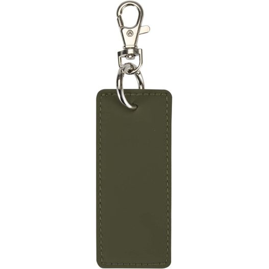 Resi Plus GRS recycelter rechteckiger Charm Schlüsselanhänger (Bild 1)