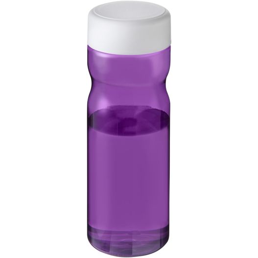 eine lila wasserflasche mit weißem deckel H2O Active® Eco Base 650 ml Sportflasche mit Drehdeckel (Bild 1)
