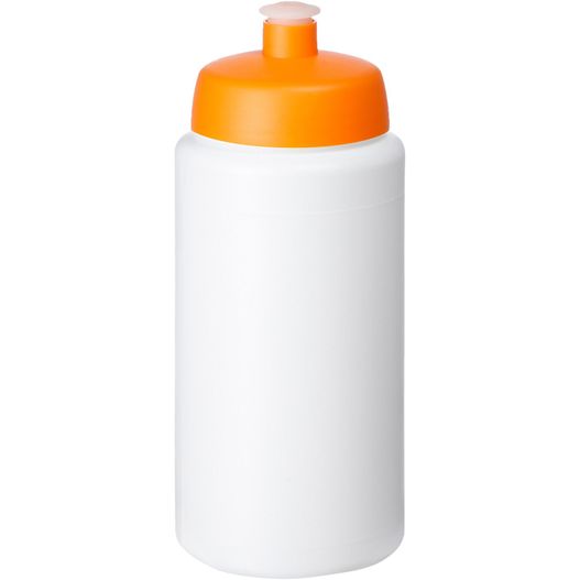eine weiße und orange plastikflasche mit einer kunststoffkappe Baseline® Plus grip 500 ml Sportflasche mit Sportdeckel (Bild 1)