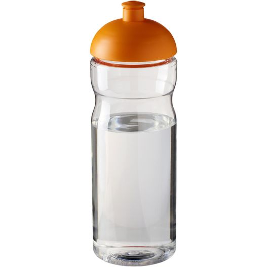 eine wasserflasche mit einem deckel und einer kunststoffkappe H2O Active® Base 650 ml Sportflasche mit Stülpdeckel (Bild 1)