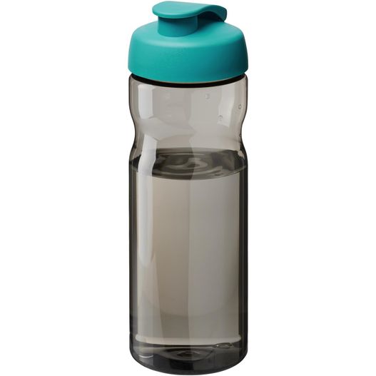 eine wasserflasche mit blauem deckel H2O Active® Eco Base 650 ml Sportflasche mit Klappdeckel (Bild 1)