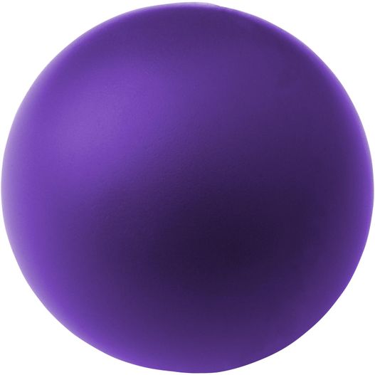 eine lila weihnachtskugel auf weißem hintergrund Cool runder Antistressball (Bild 1)