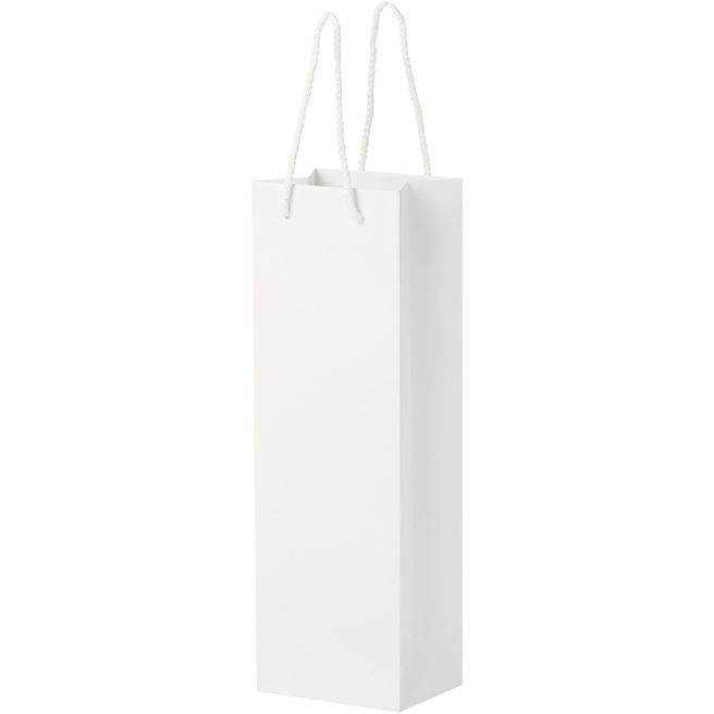 Produktabbildung Handgefertigte 170 g/m² Weinflaschentüte aus Integra-Papier mit Kunststoff Kordelgriffen – 12 × 9 × 37 cm Handgefertigte 170 g/m² Weinflaschentüte aus Integra-Papier mit Kunststoff Kordelgriffen – 12 × 9 × 37 cm