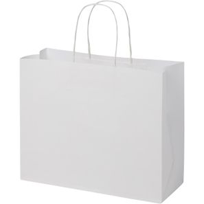 Kraftpapiertasche 120 g/m² mit gedrehten Griffen – 31 × 12 × 25 cm