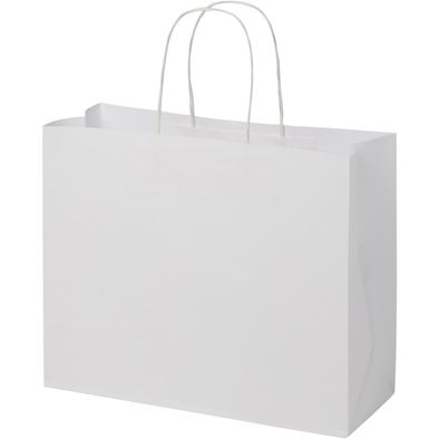 Kraftpapiertasche 120 g/m² mit gedrehten Griffen – 31 × 12 × 25 cm