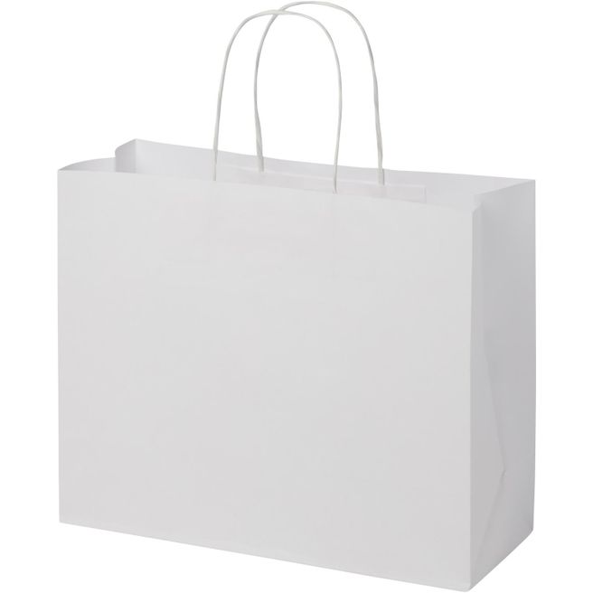Kraftpapiertasche 120 g/m² mit gedrehten Griffen – 31 × 12 × 25 cm