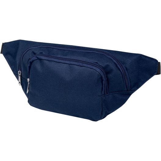 eine blaue fanny tasche mit reißverschluss auf der vorderseite Santander Gürteltasche (Bild 1)