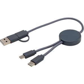 Citala 30 cm 5-in-1 Kabel aus recyceltem Kunststoff für Datenübertragung und 27W Schnellladung