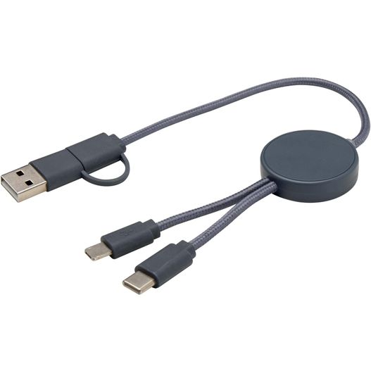 Citala 30 cm 5-in-1 Kabel aus recyceltem Kunststoff für Datenübertragung und 27W Schnellladung (Bild 1)