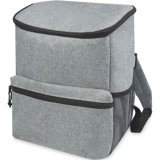 eine graue lunchtasche mit reißverschluss auf der vorderseite Tundra GRS rPET Kühlrucksack 12L (Bild 1)